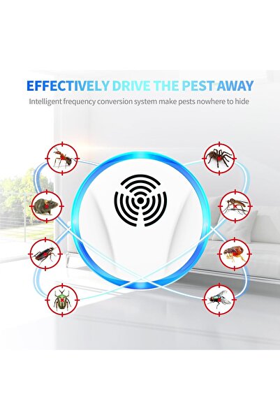 COOYA Ultrasonic Electronic Insect Repellent Pest Control For House Garage Warehouse Insect - 6 Piece