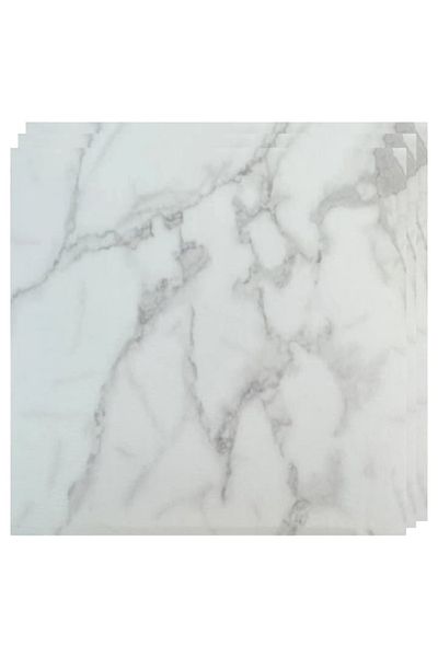 HOZRO Set 10 x Placi PVC Autoadezive HOZRO, Pentru Podea, Stil Marmura
