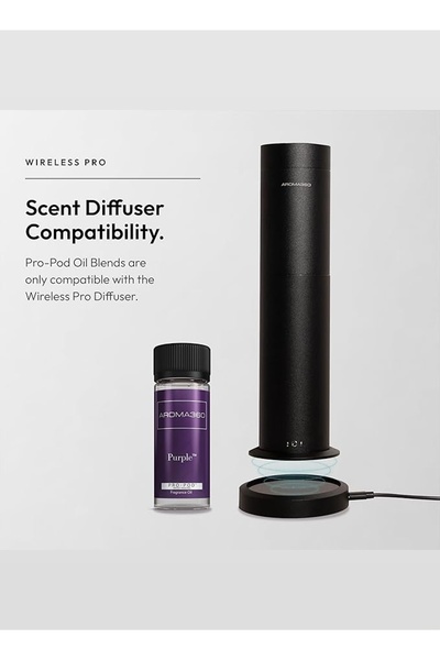 Aroma360 زيت ناشر برو بود أرجواني - زهرة النيرولي، الفلفل الأسود، الهيل والباتشولي - 50 مل، 1.7 أونصة سائلة