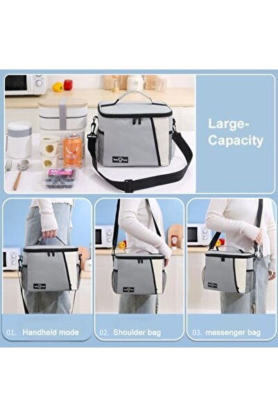 Generic iCozzier Insulated Lunch Cooler Bag, Large Capacity Thermal Picnic Bag with Adjustable Shoulder Stra