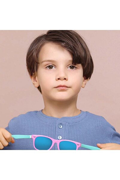 SKYDDAR INNOVATION Children's Sunglasses 3-8 Years, UV Protection, Polarized, Skyddar Kido D802 - White Red Gray