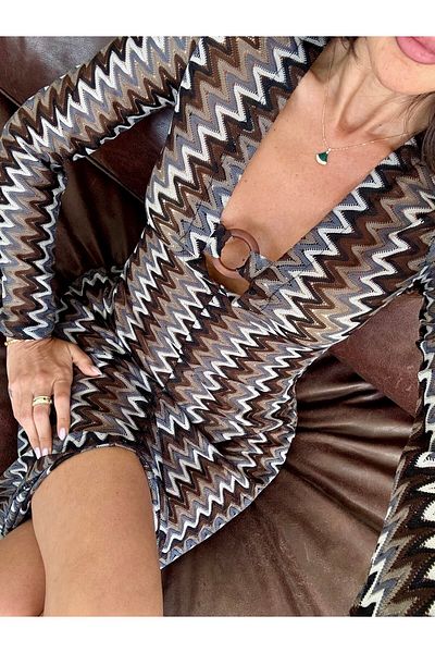 AlisaSu Women's Black Knitted Beach Dress