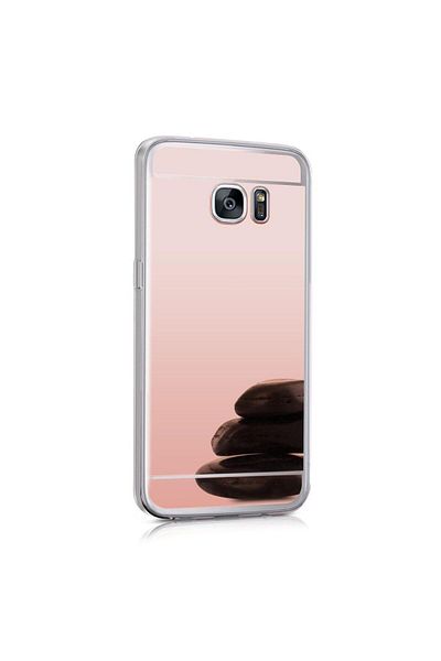 Rose Husă Samsung Galaxy S7 Edge, tip oglindă MyStyle Elegance Luxury, auriu-roz