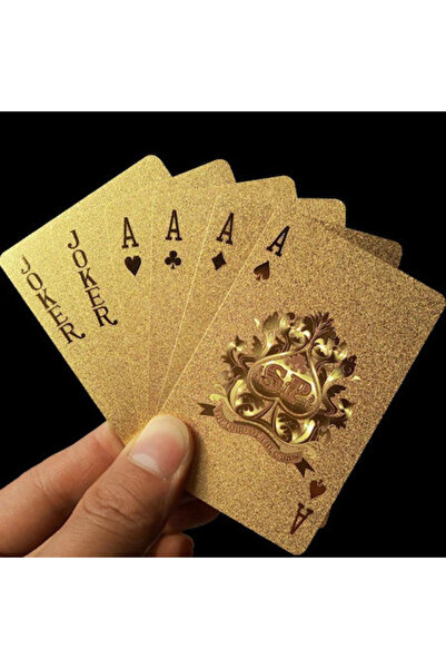 Gold Cărți de joc Golden Casino Poker, aspect euro