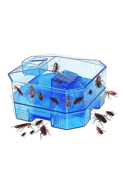 OEM Capcană reutilizabilă pentru gândaci de bucătărie din plastic, cu 4 zone și 2 niveluri pentru eficiență maximă