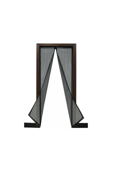 OEM Plasă de ușă împotriva țânțarilor, muștelor și altor insecte cu magnet 210x100cm Culoare - Negru