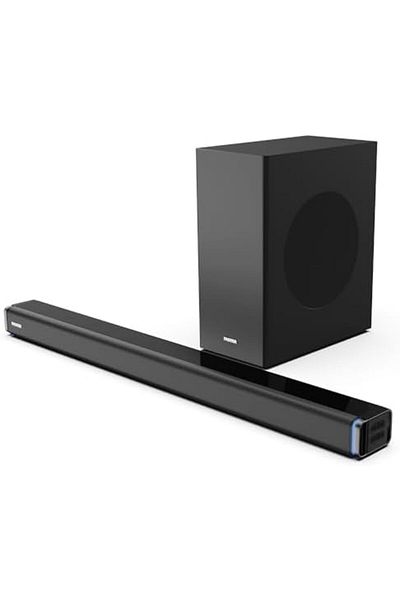 Faster Theater Pro T3000 RGB Soundbar Speaker - 2.1CH Wired Subwoofer and Wireless Soundbar Portable