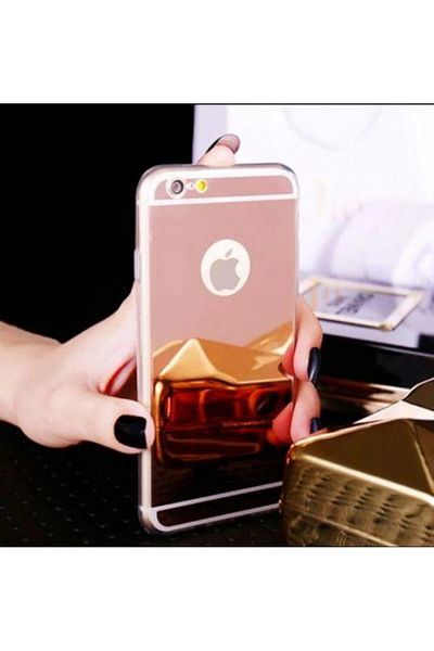 Rose Carcasă Apple iPhone 8, MyStyle Elegance Luxury Mirror Case, roz-auriu