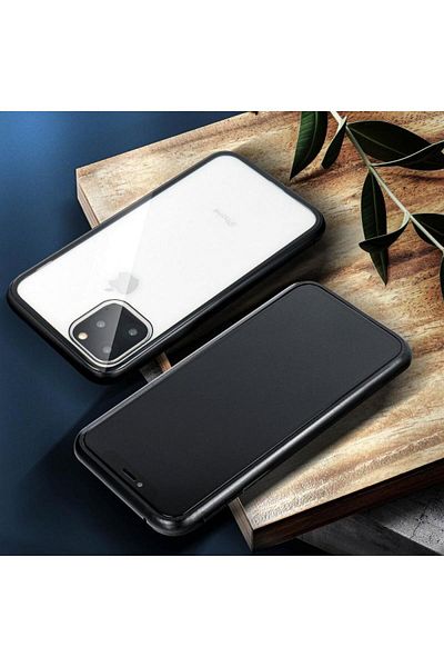 BLACK Carcasă magneto Forcell 360 cu acoperire completă pentru Samsung Galaxy S20 Plus și folie de protecție pentru ecran, neagră