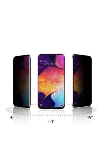 BLACK Protector de ecran compatibil cu iPhone 13, iPhone 13 Pro, sticlă securizată pentru confidențialitate pe tot ecranul, negru