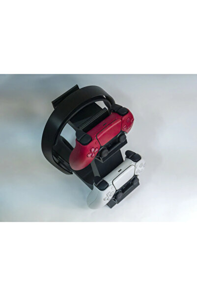 Phigo Gamepad ve Kulaklık Standı – Düzenleyici Askılık | Oyuncu Masası Aksesuarı