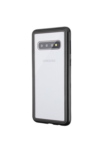 BLACK Μαγνητική θήκη 360 για Samsung Galaxy S10, μαύρη