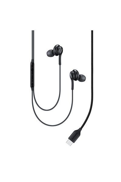 Samsung Original AKG by Samsung IC100BBE USB-C Headphones Microphone and Volume Control on Wire Black Blister Retail