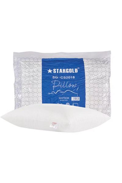 Generic STARGOLD Premium Pillow SG-CS2018 Soft Microfiber Filling 50x75cm for Comfortable Sleep