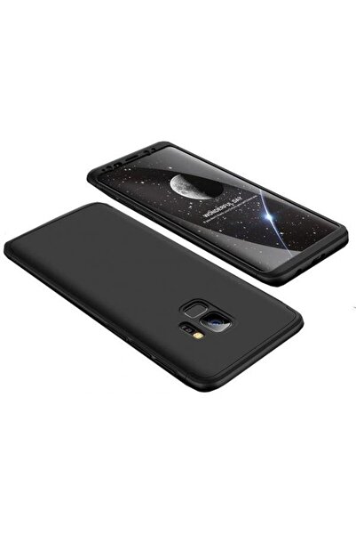 BLACK Husă neagră MyStyle Full Body pentru Samsung Galaxy S9 Plus, acoperire ...