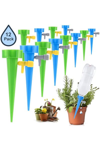 OEM Set de 12 țepușe automate pentru udarea plantelor, Plastic, Multicolor