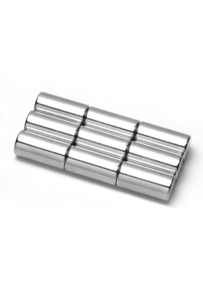 OEM Magnet cilindric din neodim 10mm x 20mm - set de 6 bucăți