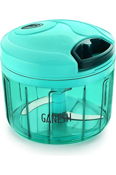 Ganesh قطاعة خضراوات بلاستيكية متعددة الأغراض بثلاث شفرات، لون أخضر (725 مل)