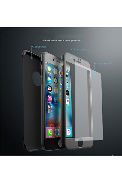 Rose Husă IPAKY Full Cover 360° (față + spate + sticlă) pentru Apple iPhone 6...