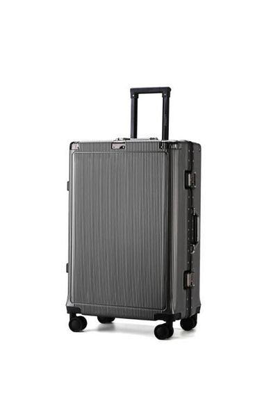Generic STARGOLD PC Hard Side Zipperless 2-Piece Luggage Set with TSA Lock & 360° Wheels, SG-PC429 Grey