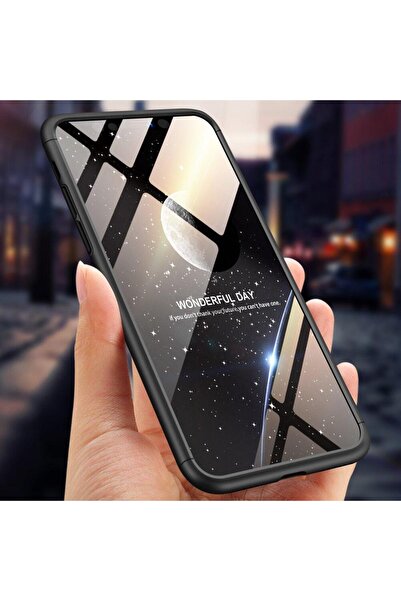 BLACK Кейс за iPhone Xs Max GKK 360 + протектор за екран, черен