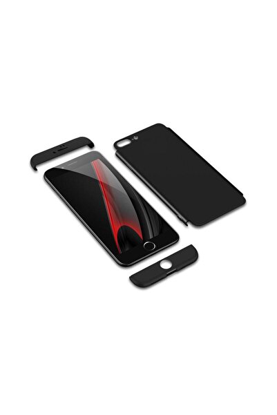 BLACK Carcasă GKK 360 pentru iPhone 7 Plus, neagră
