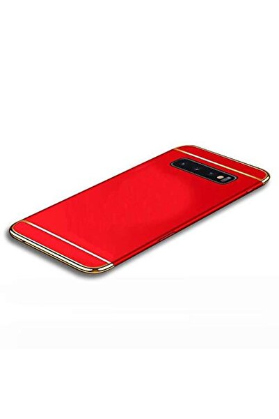 OEM Θήκη Samsung Galaxy S10 Plus, MyStyle Elegance Luxury 3in1, Κόκκινη