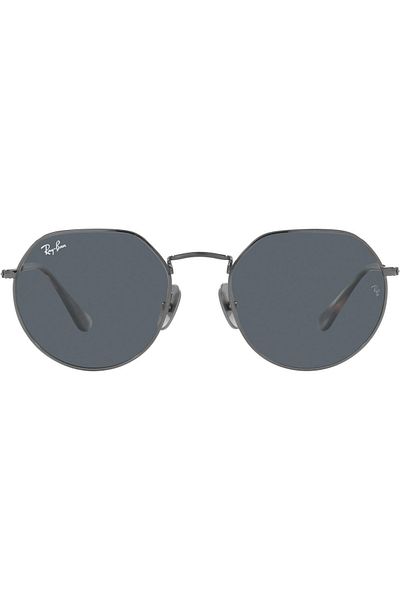 Ray-Ban Ray-Ban Jack Titanium RB8165 9244R5 – Sunglasses, Gunmetal, Blue Glass Lenses, Size 51