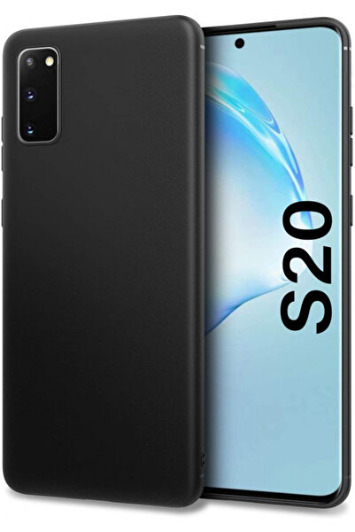 BLACK Carcasă Samsung Galaxy S20, subțire, rezistentă la șocuri, neagră