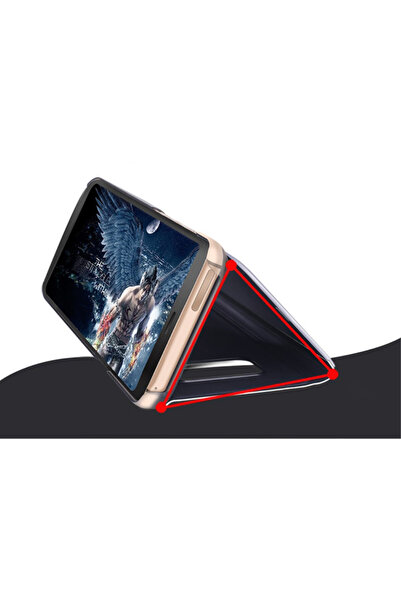 BLACK Husă Samsung Galaxy S8 Plus - Flip Mirror, tip carte, translucidă, neagră