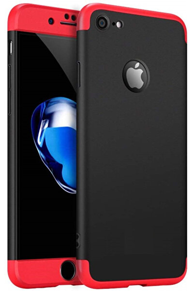 BLACK Θήκη για Apple iPhone 6/6S, GloMax 360 Μαύρο-Κόκκινο