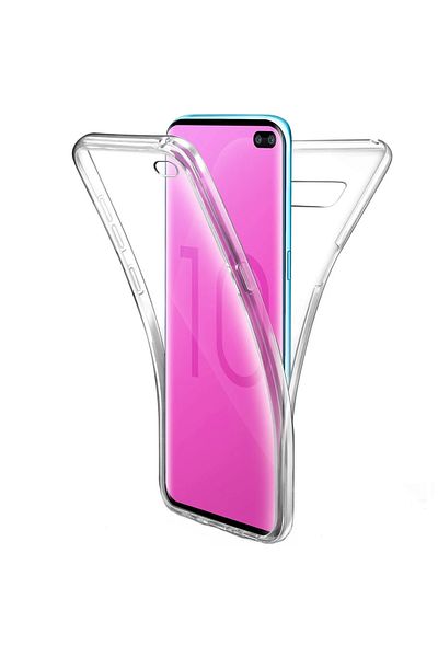 OEM Carcasă completă TPU 360° (față + spate) pentru Samsung Galaxy S10+, Transparentă