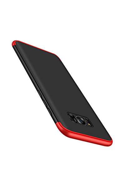 BLACK Θήκη Samsung S8 GKK Full Cover 360 - Μαύρο/Κόκκινο