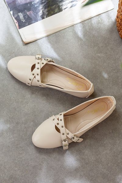 Adım Adım Women's Cross Belted Ballerinas