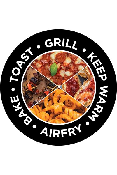 RUSSELL HOBBS Express Mini Air Fryer Oven, 5 Functions Countertop Convection Oven, Grill & Air Fryer