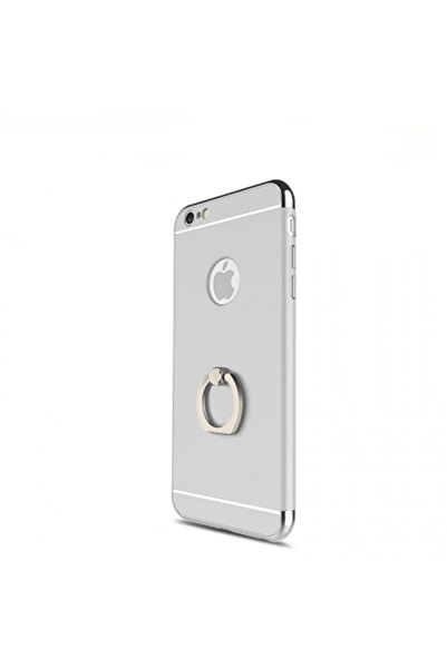 Silver Carcasă Apple iPhone 7, Inel MyStyle Elegance Luxury 3 în 1 Argintiu