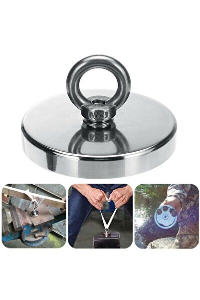 OEM Magnet de pescuit D120 mm 480KG, forță de fixare puternică, detectare metale acvatice