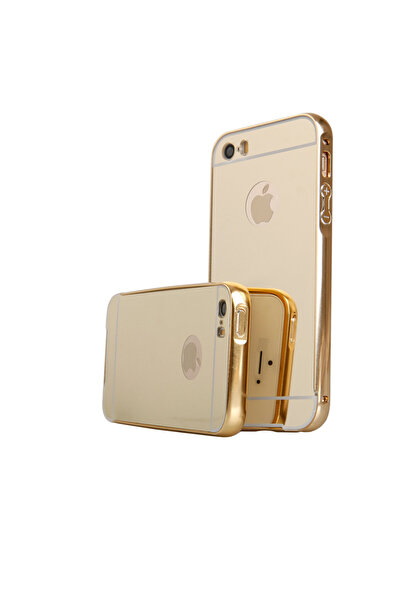 Gold Carcasă Luxury Oglindă iPhone 5 / 5S / SE Auriu
