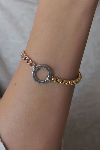 modalem Steel Mix Color Women's Bracelet