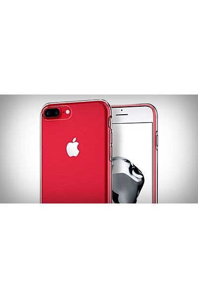 OEM Case for Apple iPhone 7+ Red full 360 degree coverage with free glass protector