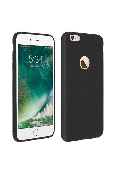 BLACK Carcasă pentru Apple iPhone 6/6S, GloMax Perfect Fit, negru mat