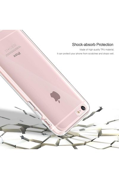 OEM Carcasă compatibilă cu Apple iPhone 7, subțire și transparentă TPU, cu folie de sticlă gratuită