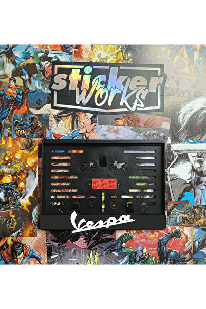 Sticker Works VESPA Takmatik Plakalık - MOTOR