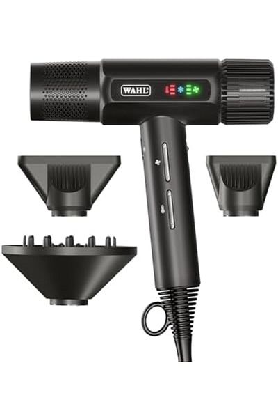 Wahl Vanquish Hair Dryer, Lightweight, LED Display, Quiet, Professional 3 Attachments, Powerful, Coo