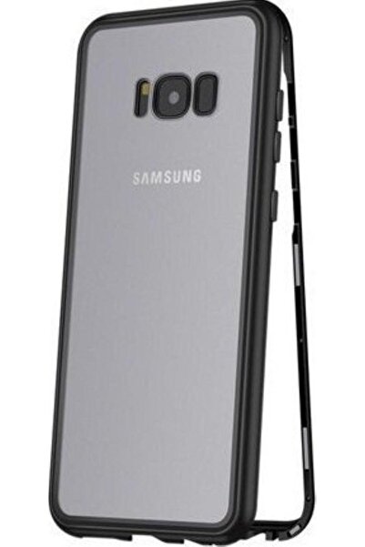 BLACK Husă de protecție pentru Samsung Galaxy S8 Plus, Negru-Transparent