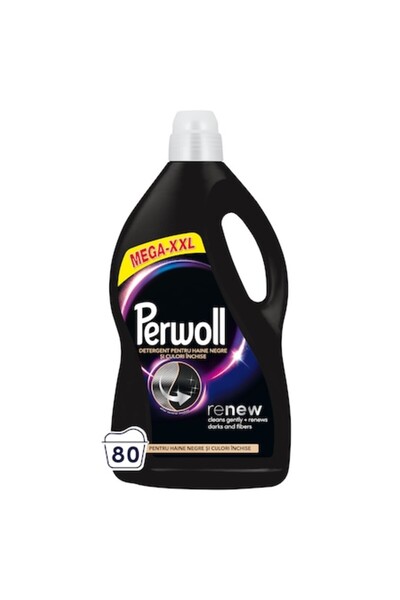 Perwoll Detergent lichid negru, 80 de spălări, 4000 ml