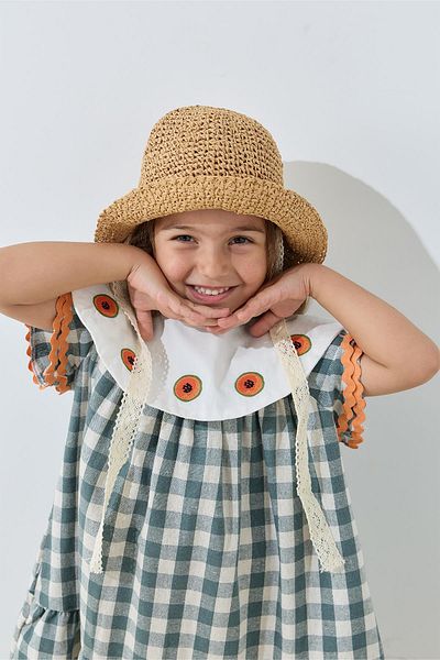 Tics Gingham Dress - Green