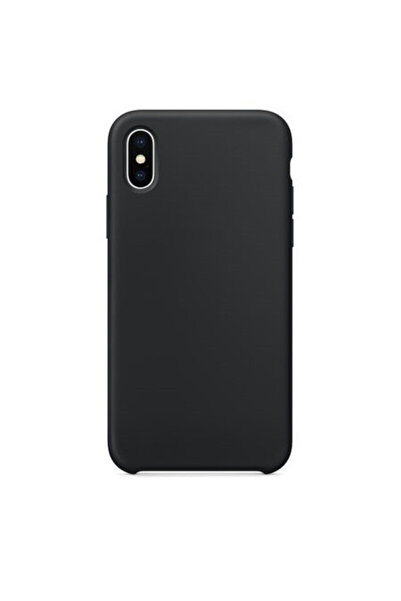 BLACK Калъф GloMax за Apple iPhone XS MAX, черен, удароустойчив силикон
