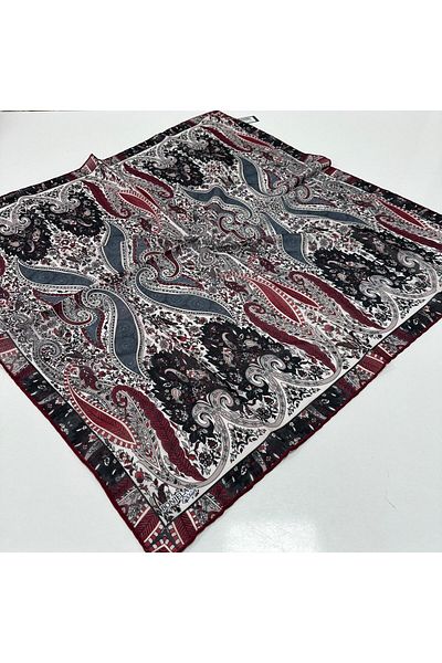 Bonjela Μαλακό βαμβακερό κασκόλ Claret Red Series LDB9404