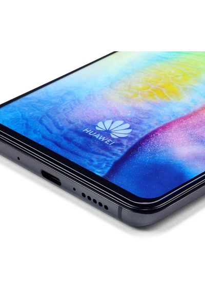 BLACK Folie de sticlă pentru Huawei MATE 20, MyStyle 10D, complet lipicioasă, neagră